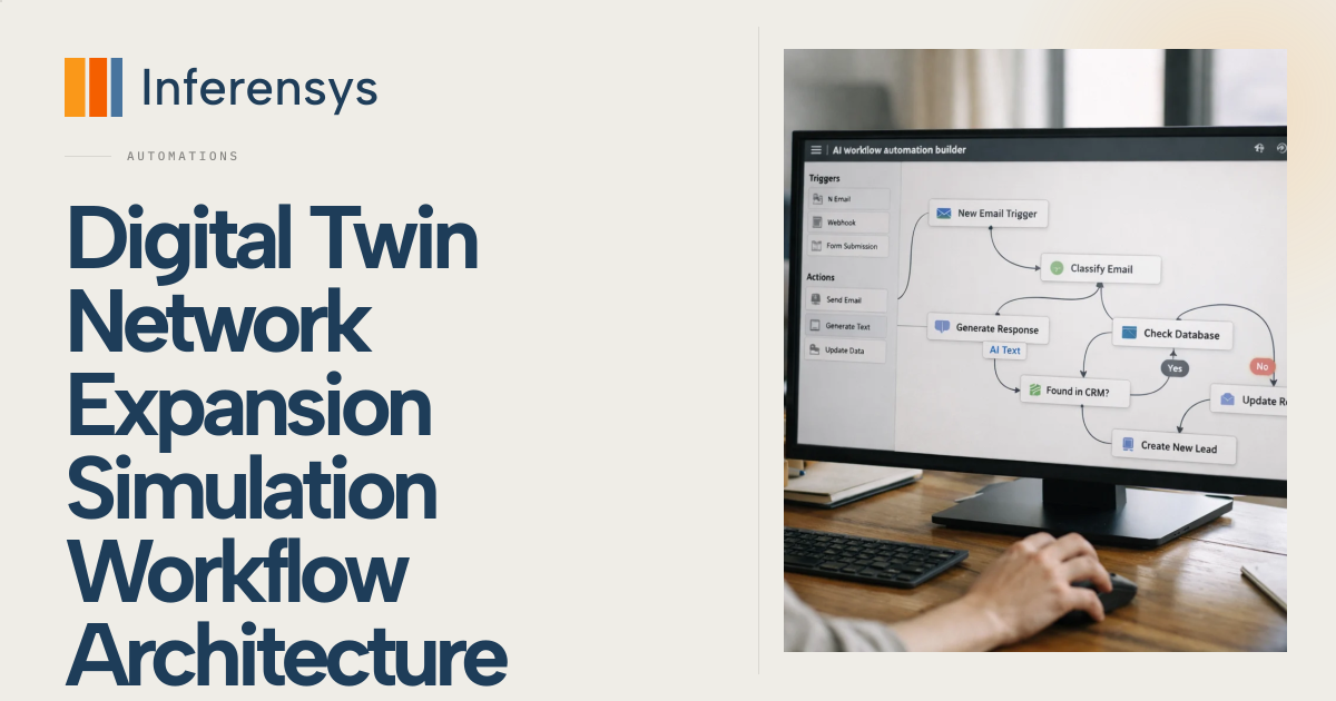Digital Twin Network Expansion Simulation Workflow Architecture ...