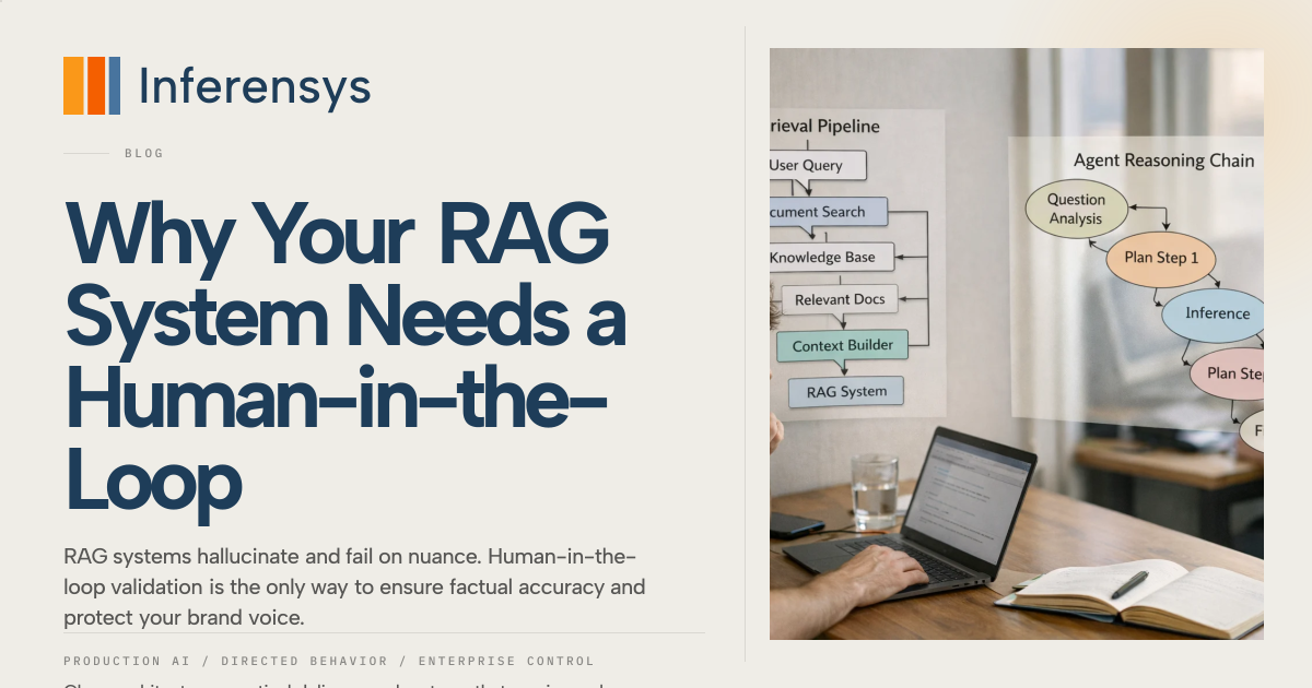 Why Your RAG System Needs a Human-in-the-Loop | Inference Systems