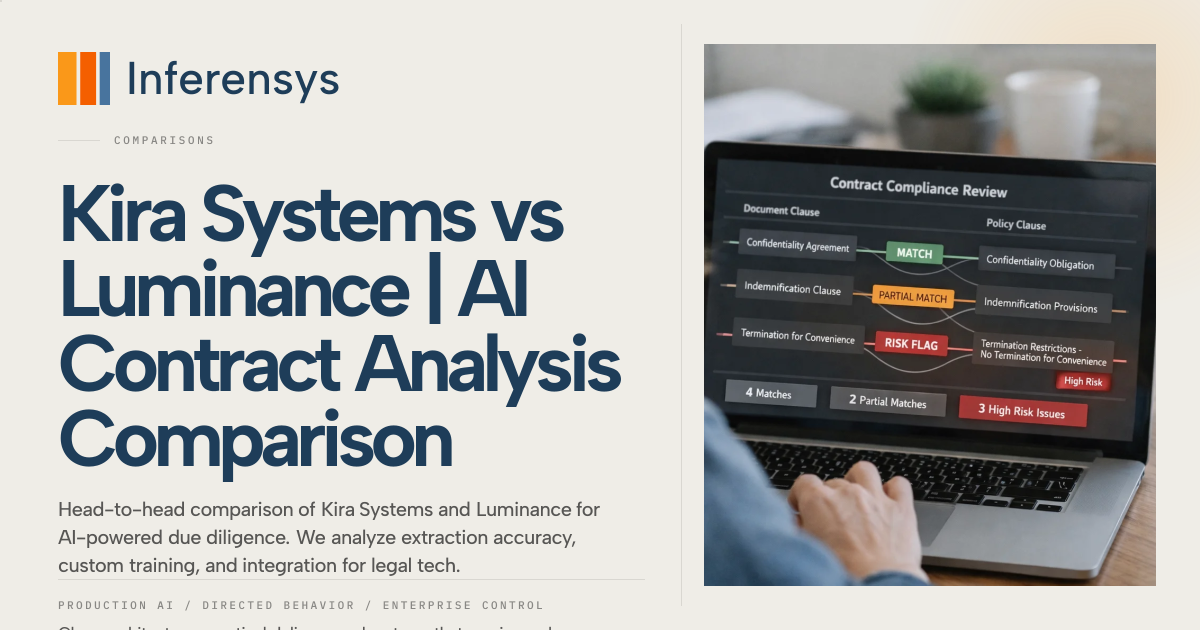 Kira Systems vs Luminance | AI Contract Analysis Comparison | Inference ...