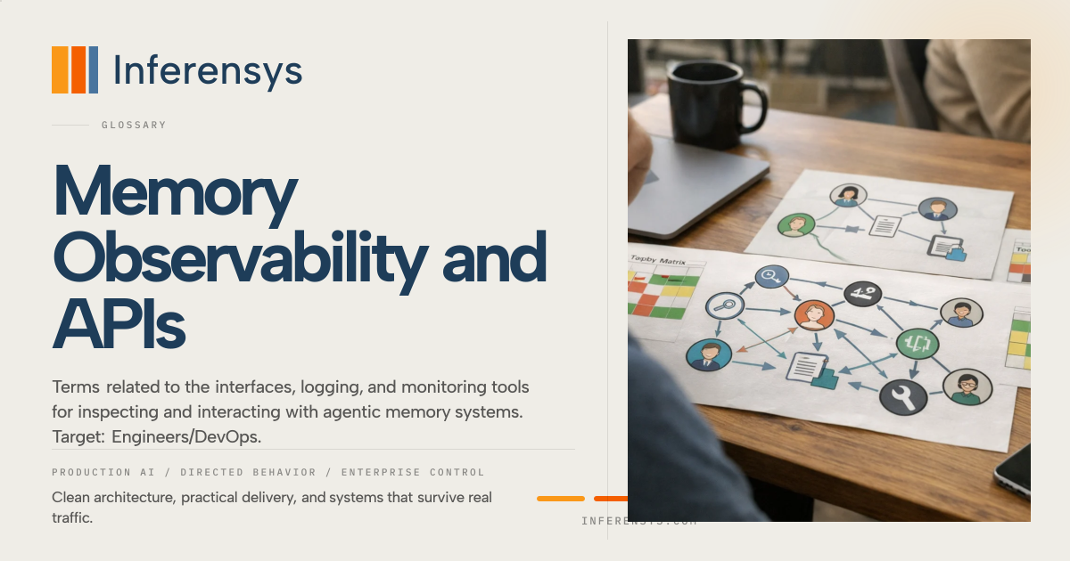 Memory Observability and APIs Glossary | Inference Systems