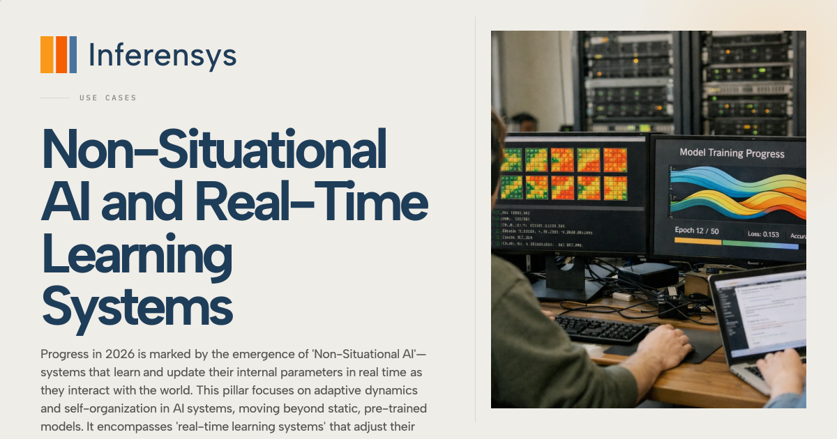 Non Situational Ai And Real Time Learning Systems Use Cases Inference 